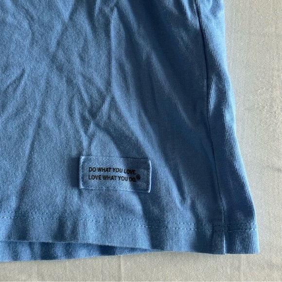 Life Is Good Crusher T-Shirt Falling Gnome Leaves Long Sleeve Womens Medium Blue - Picture 8 of 14